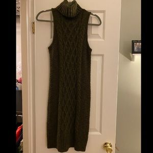 Sleeveless Sweater Dress